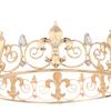 Classic King Hair Accessories Baroque Full Round Rhinestone Alloy Crown Men'S And Women'S Party Prom Headwear