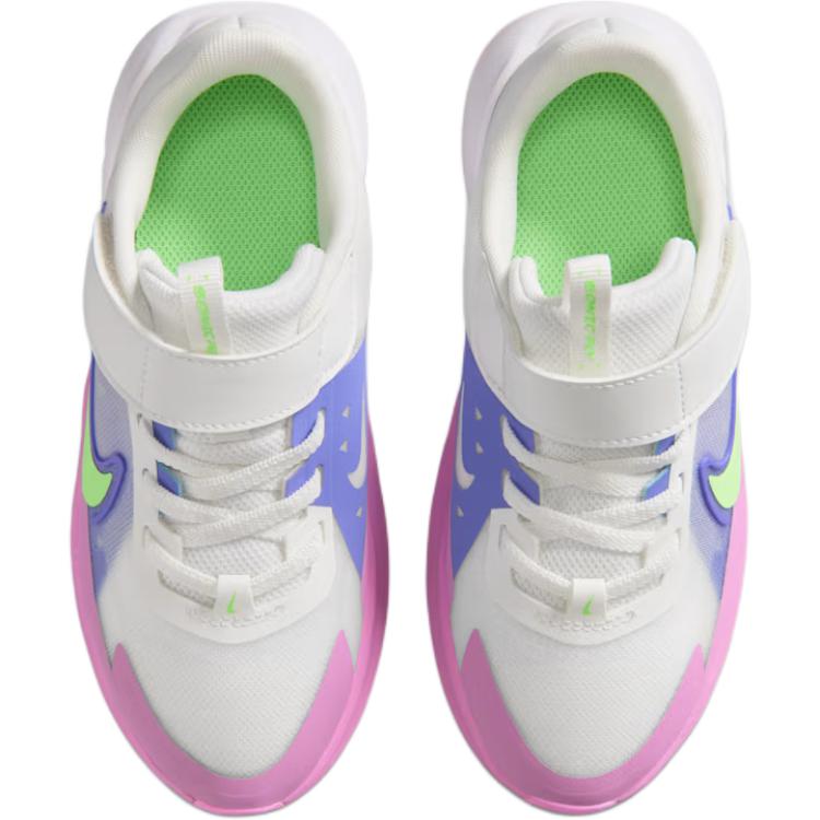 Nike Sonic Fly PS Summit White Kids Sneakers Sapphire Light-Magenta Lime-Blast FZ0016-102