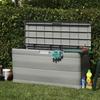 VidaXL Boîte de rangement de jardin Gris 117x45x56 cm