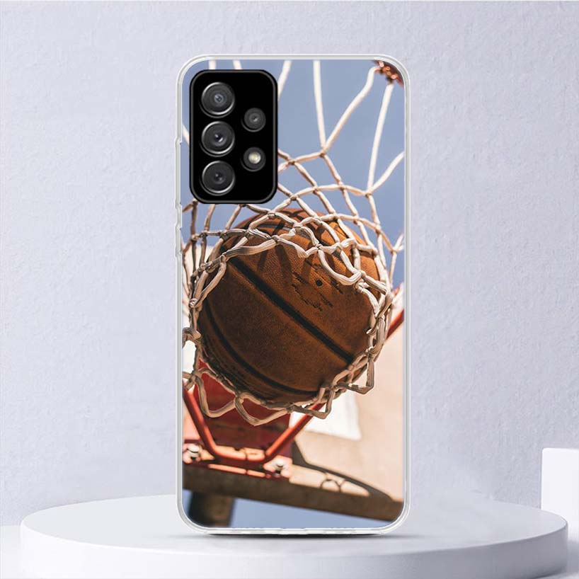 Basketball Basket Sports Soft Case For Samsung Galaxy A15 A14 A13 A12 A55 A54 A53 A52 Phone Cover A35 A32 A33 A25 A23 A22 A05S A