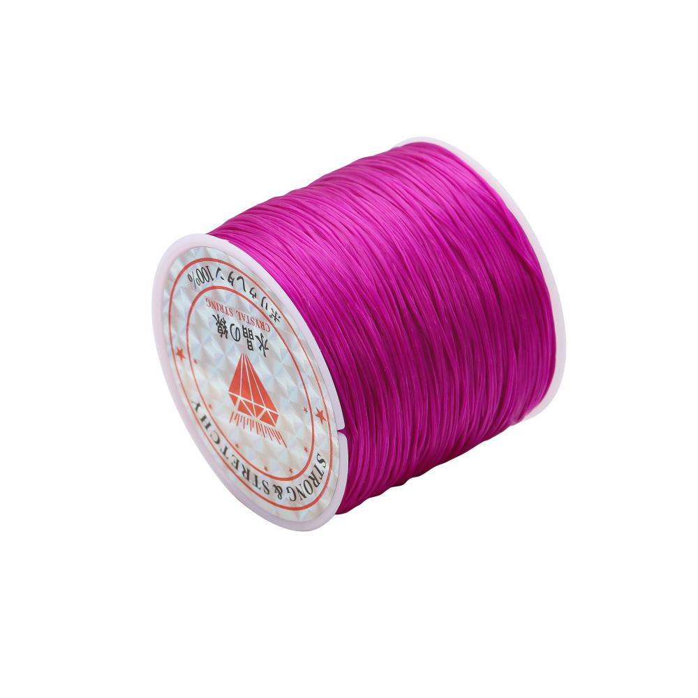 10-40m Roll Strong Elastic Crystal Beading Cord 1mm for Bracelets Stretch Thread String Necklace DIY Jewelry Making Cords Line