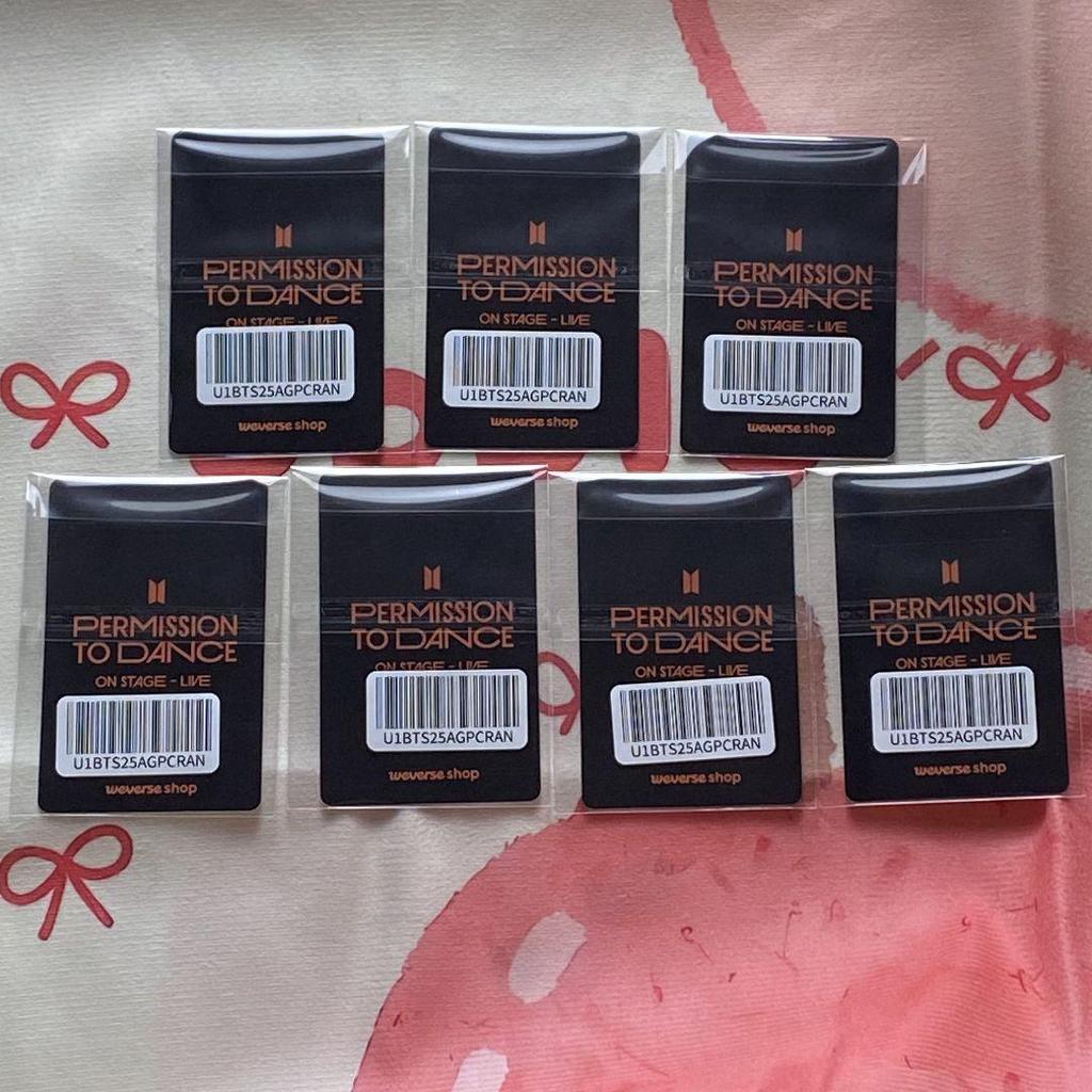 [USED] BTS Limited Edition P.T.D STAGE-SEOUL Weverse Trading Cards (7 pieces)