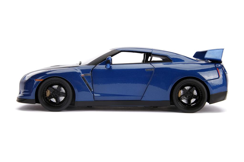 JADATOYS Fast Furious Diecast Car Nissan BRIAN 118 i Brian's GT-R (R35) z ŚWIATŁEM i