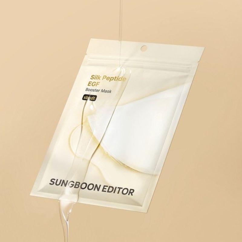 SUNGBOON EDITOR Маска-бустер с пептидами шелка и EGF для лифтинга (7 листов) Silk Peptide EGF Lifting Booster Mask (7 sheets)