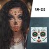 Realistic Halloween Scar Face Tattoo Stickers - Waterproof Makeup Terror Stickers