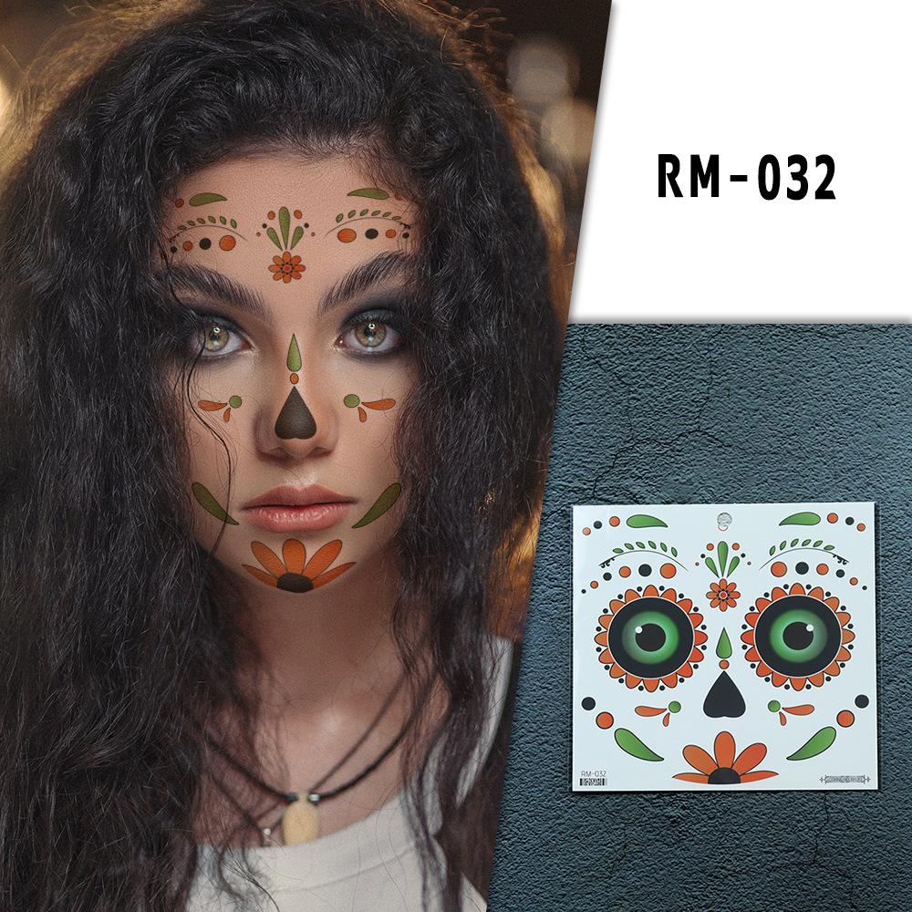 Realistic Halloween Scar Face Tattoo Stickers - Waterproof Makeup Terror Stickers
