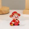 Rote Mini-Gott des Reichtums Figur Maskottchen-Stil Harzmaterial Harz-Maskottchen-Verzierungen Reichtums-Maskottchen Glücks-Accessoires
