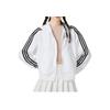 Adidas Three-Stripe Hooded Sports Jacket Women Jackets White IK8387