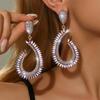 European and American Design Style, Personality Trend, Super Sparkling Geometric Ear Accessories, Versatile To Wear