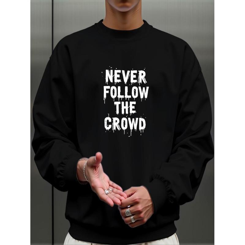 

Men s Crew Neck Sweatshirt, Ideal for Active Lifestyles XXL чорний