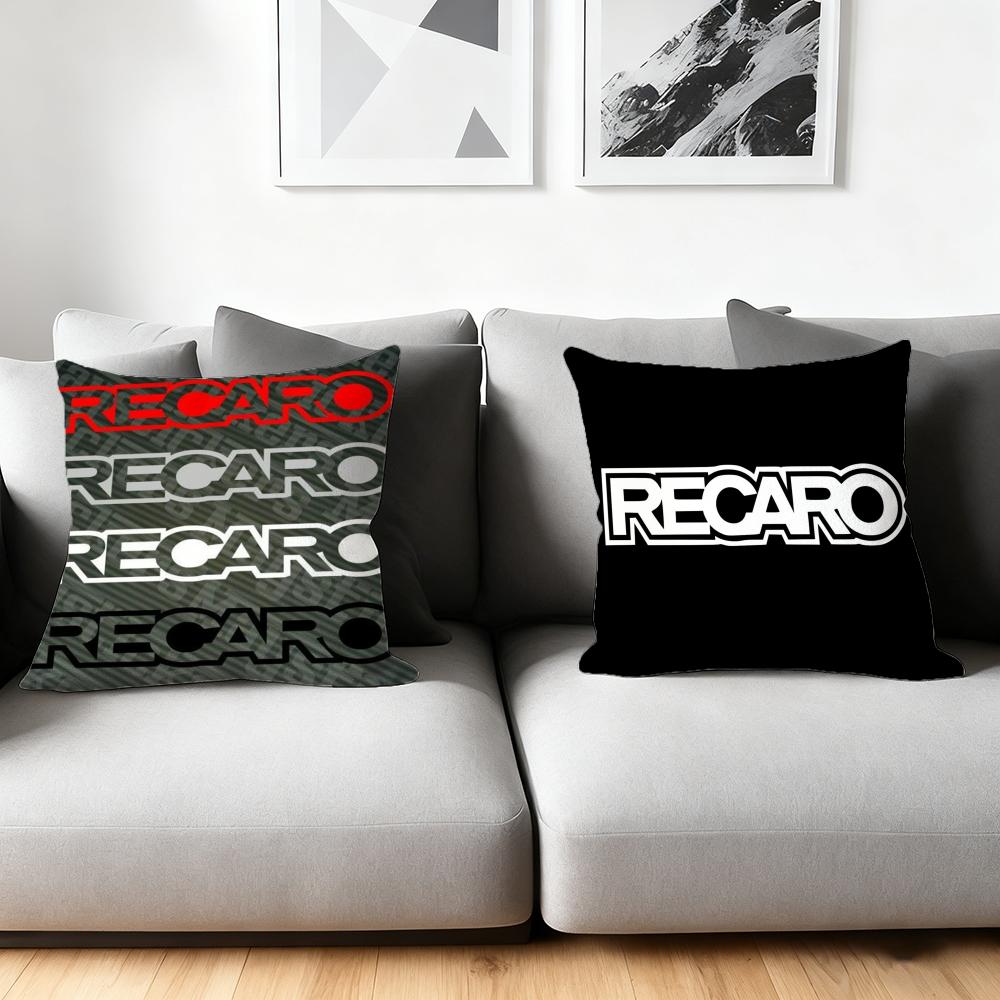 Kissenhülle seidiger kurzer Plüsch Home Sofa Kissenbezug - Verdeckter Reißverschluss Heimdekoration Cool Anime Cartoon R-Recaro