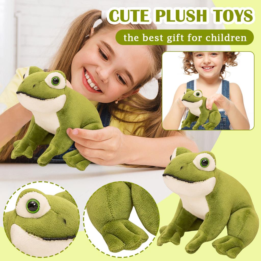 Simulation Sitting Little Doll Green Plush Toy Cute Doll