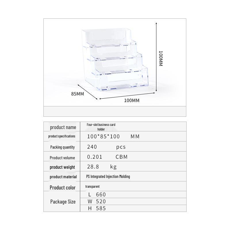 Transparent Ballot Box for Opinion Collection, Elections, Exhibitions, and Business Card Storage