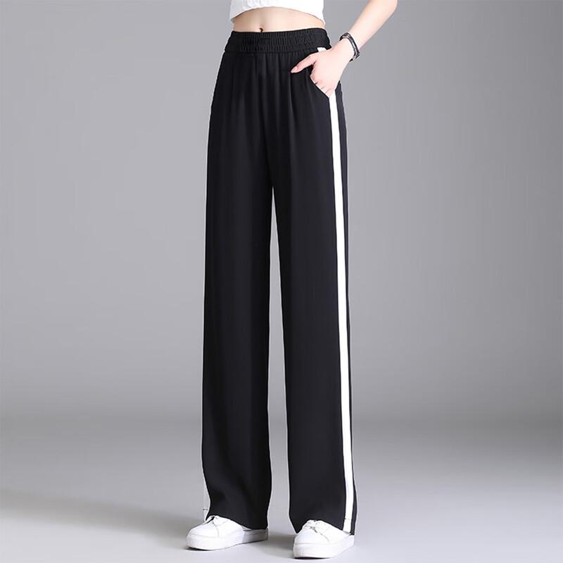 

YUZHAOLIN Women s High-Waist Casual Wide-Leg Pants 2XL