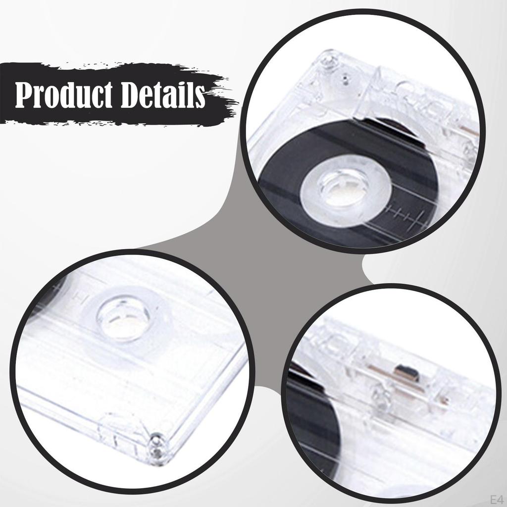 Blank Audio Cassette, Professional, Recordable Cassette for Lectures, Seminars, Studio