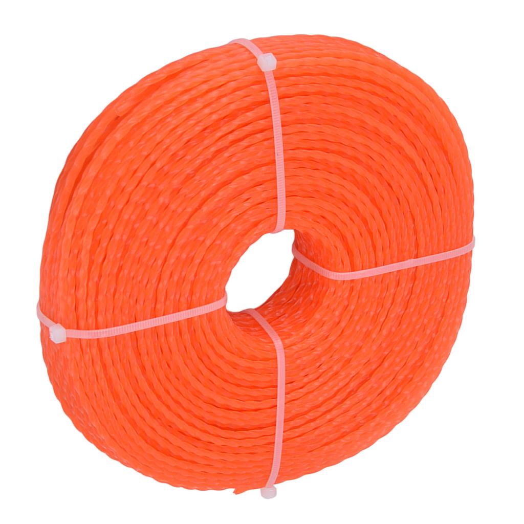 Nylon-Trimmerschnur, 2,7 mm, 100 m, gedrehter Trimmerfaden für Hochleistungs-Rasenmäherschneider