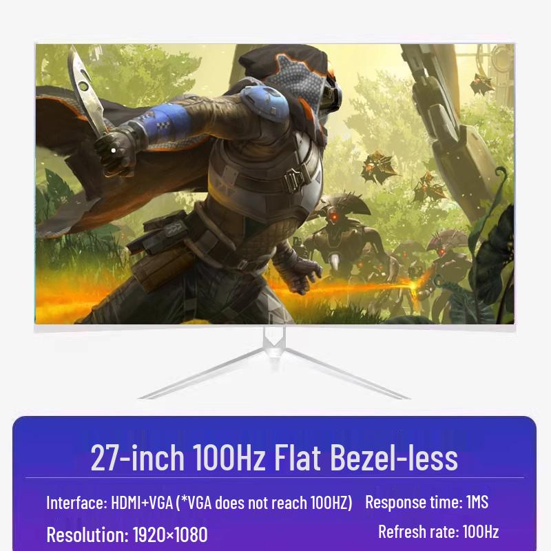 24-Inch Borderless HD Desktop Monitor Screen