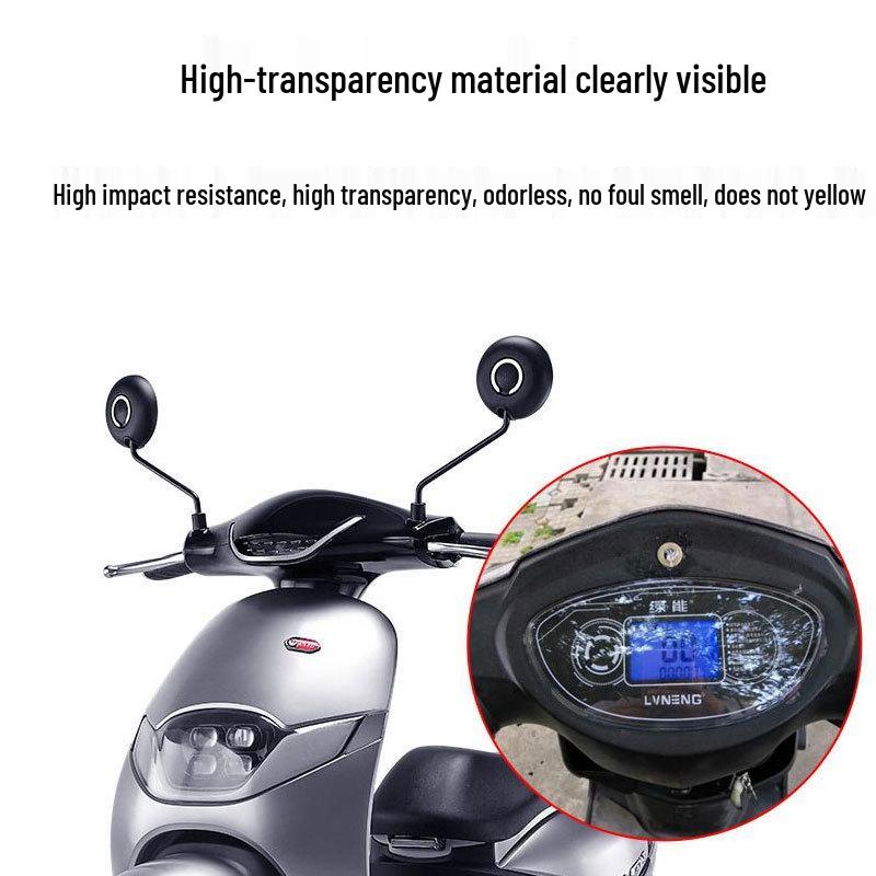 TBT110 Gebogener Balken Motorrad Kilometerzähler Kunststoffglasabdeckung für Wuyang 10