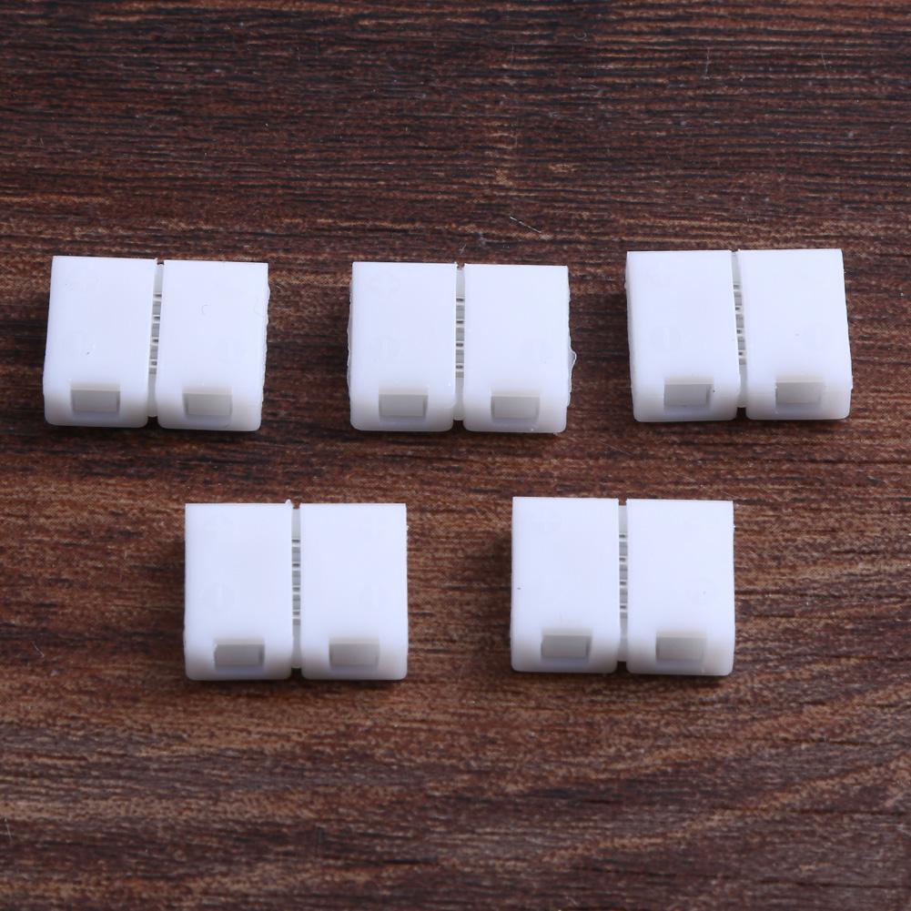 5pcs 4Pin 8mm Free Welding PCB Board Quick Connectors for RGB LED Strip