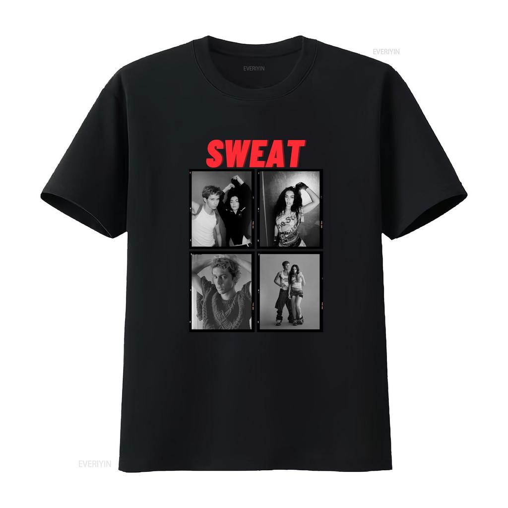 Charli Xcx und Troye Sivan Sweat Tour T-Shirt Konzert L031007 Vintage Bequem Vielseitig Modedesigner Kleidung