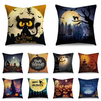 Halloween Easter Printed Pattern Cushion Cover for Home Living Room Sofa Decoration Throw Pillow Pillowcase