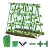Friendly Durable Plastic Coated Steel Garden Trellis With Net And Ties A Frame Design For Heavy Duty 47x63 Inch