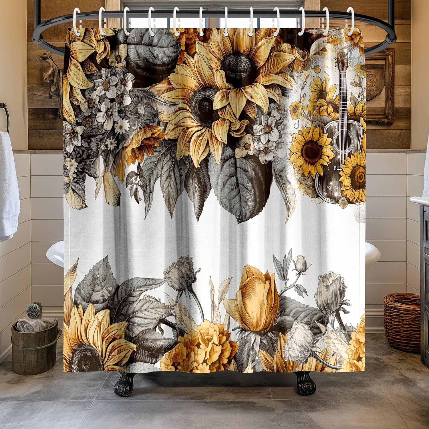 

Peony Shower Curtain With Hooks,Romantic Floral Bathroom Decor,Elegant Pink And White Flower Design, Waterproof Polyester Fabric W60H190(CM)-1 Pcs
