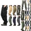 Comfortable Men's Cargo Pocket Work Pants For Casual Hiking And Outdoor Activities