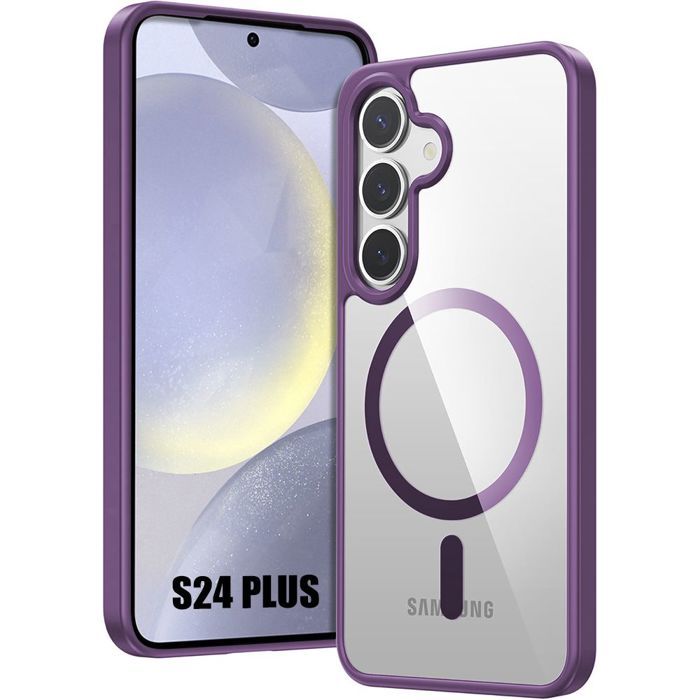 Coque de protection - BOOLING - Samsung Galaxy S24 Plus - Violet - Antichoc - Recharge sans fil