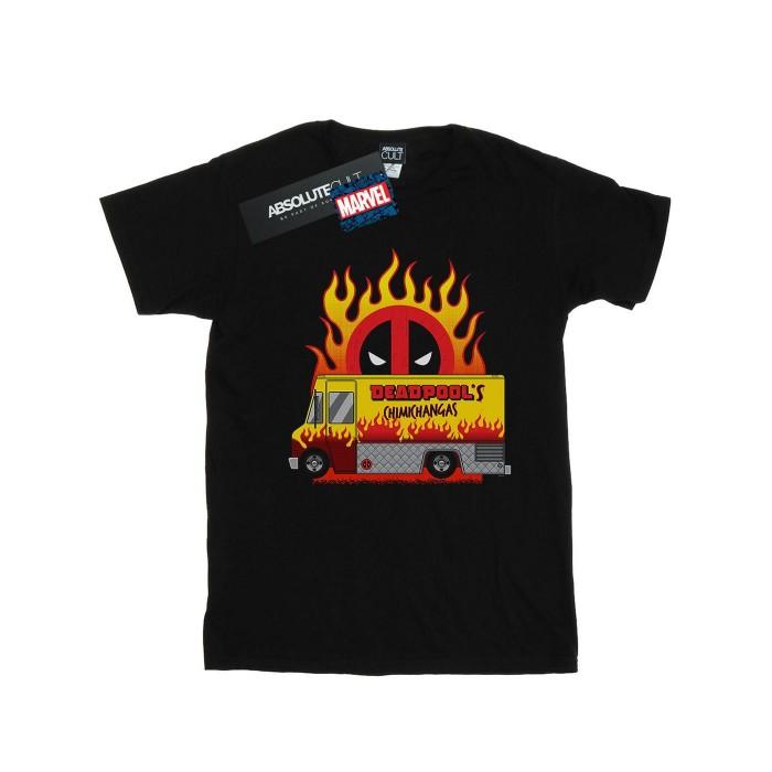 Marvel Womens/Ladies Deadpool Chimichangas Van Cotton Boyfriend T-Shirt