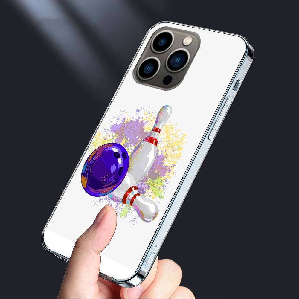 Bowling Entertainment Activities Phone Case For Iphone 16E 15 Pro 14 Plus 17E 16 17 Pro Max Air 11 12 13 Mini Shockproof Capa