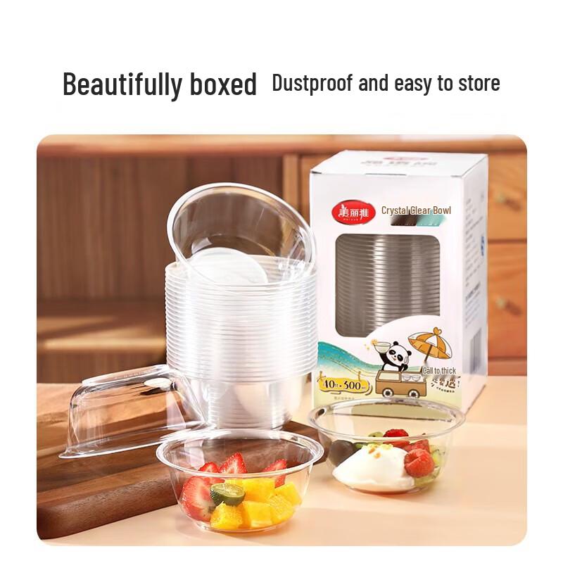 

MARYYA Disposable Food Grade Clear Bowls
