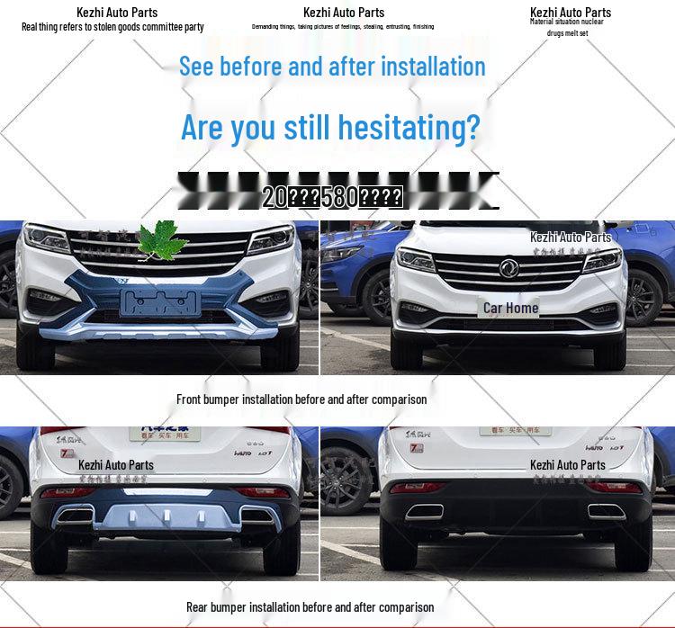 Fengguang 580 Bumper Guard Kit: Front/Rear Anti-Collision Bar for 20 Models