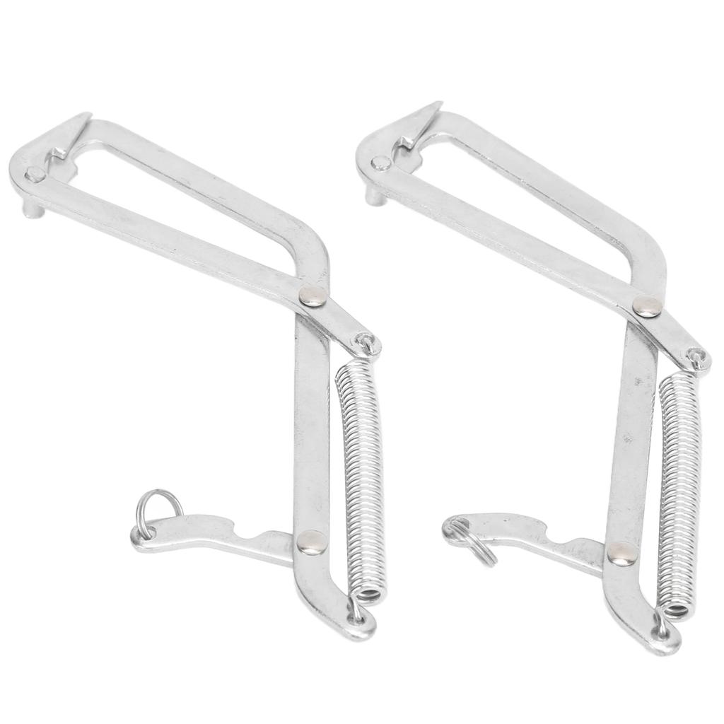 2 Pcs Seafood Grabber Stainless Steel Grabbing Tools for Catching Crabs Pike Predatory FishSingle