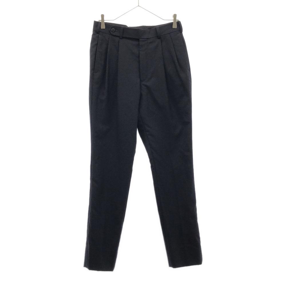 

JOHN LAWRENCE SULLIVAN Шерстяные брюки слаксы 36 Темно-синие 2 складки Мужские Б/У Сделано в Японии