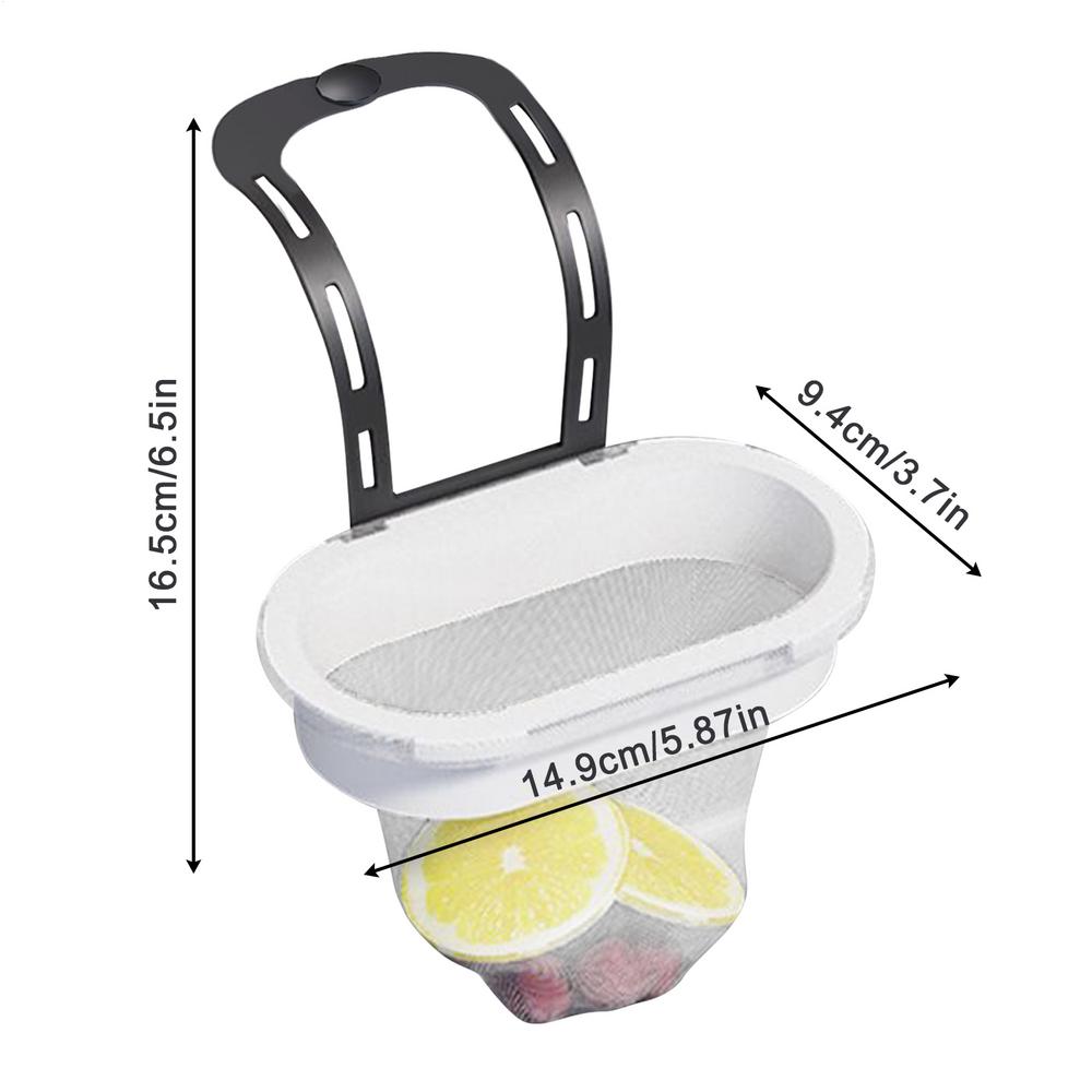 

Kitchen Sink Filter Strainer Waste Catching Net Fruit Vegetable Drainer Rack Sink drain filter with 50 filter bags For Kitchen