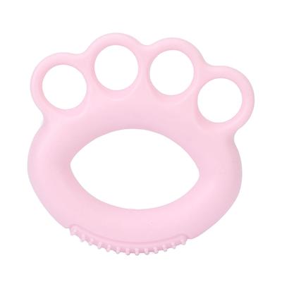 Handgreif-Stärker Verbessern Sie die Flexibilität Elastischer Finger-Trainingsring Pink (10LB)