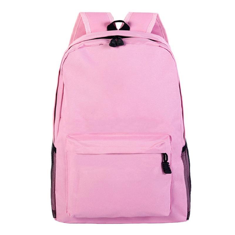 Blank Backpack Children Primary School Students Middle School Students Large Capacity Simple Versatile Backpack Bag