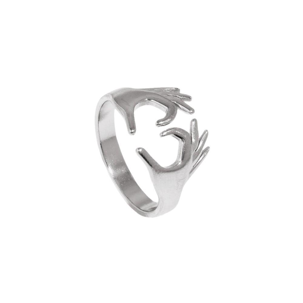 Elegant Geometric Multi-layer 18K Gold Plated Open Ring for Women