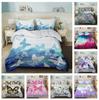 Set de lenjerie de pat 3D Butterfly Series Aripi de insecte Husă de pilota și husă de pernă AU240 * 270 Super Size Uscare rapidă Decorare pentru casă