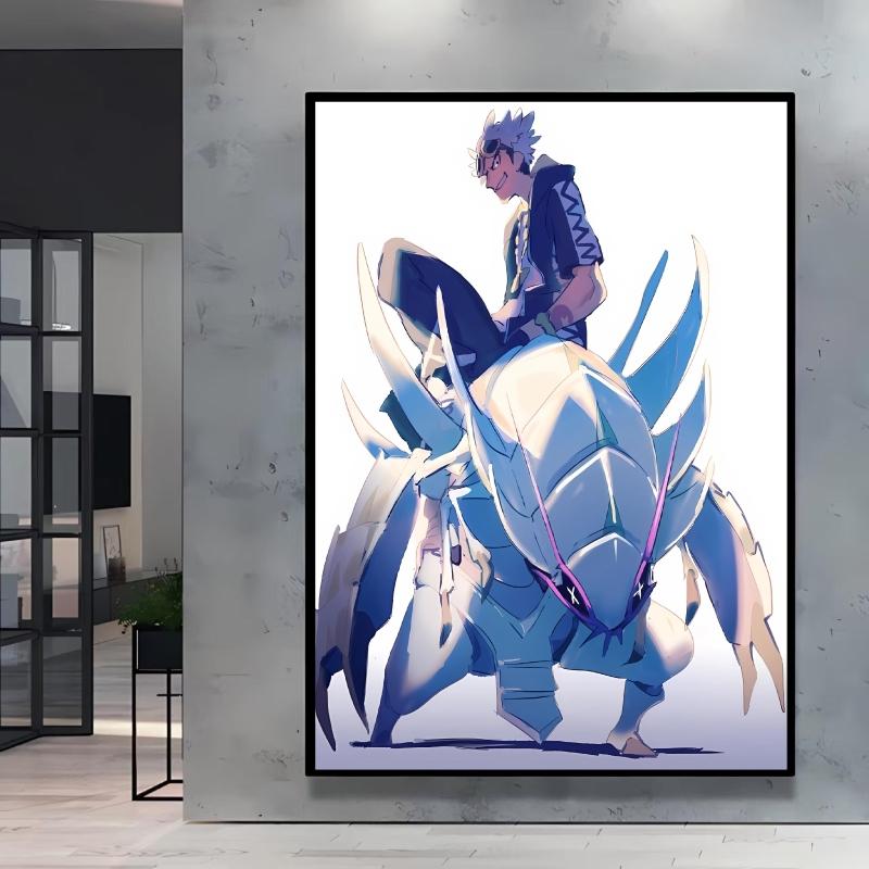 Hot Anime Poster Pokemon Akari Arceus Cartoon Character Picture High Quality Canvas Children's Room Home Decoration Paintings