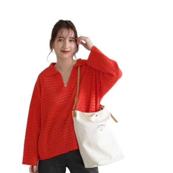

N Natural Beauty Skipper Knit Orange Basic Women s Sweater, оранжевый
