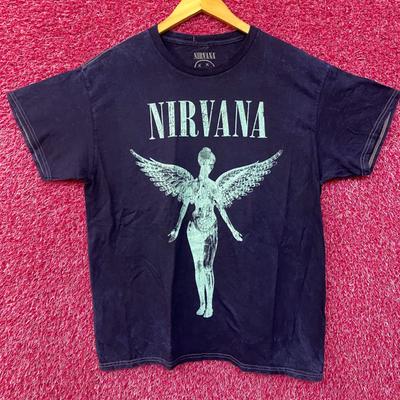 Nirvana Blue Monochrome In Utero Rock T-Shirt