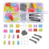 DIY Jewelry Kit: Cute Resin Bear Accessories with Storage Box & Divider