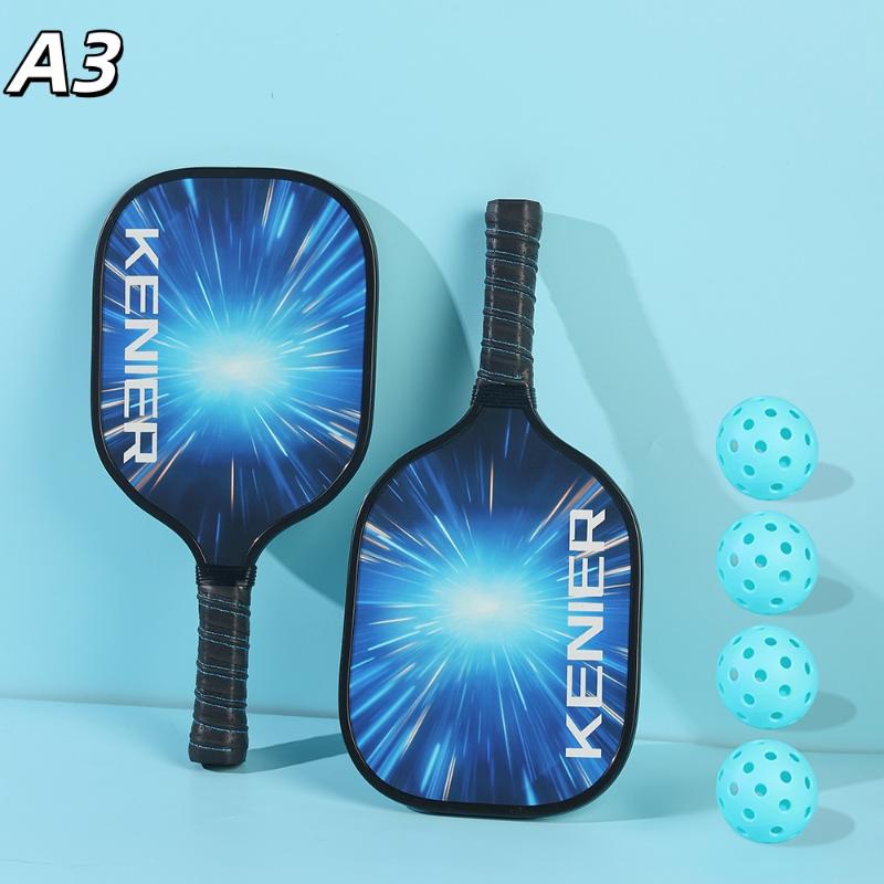 Professional Pickleball Set 2-Player Wood Paddle Racquets 4 Ball Pickleball Rackets Ball Sets Portable Bag