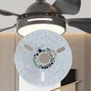 3,9/4,9/6,2 palce 15/18/24W Stropní ventilátor Světlo Retrofit Kit 110/120V Stropní ventilátor Světlo Náhradní Panel Závěsné světlo Kulatý Panel