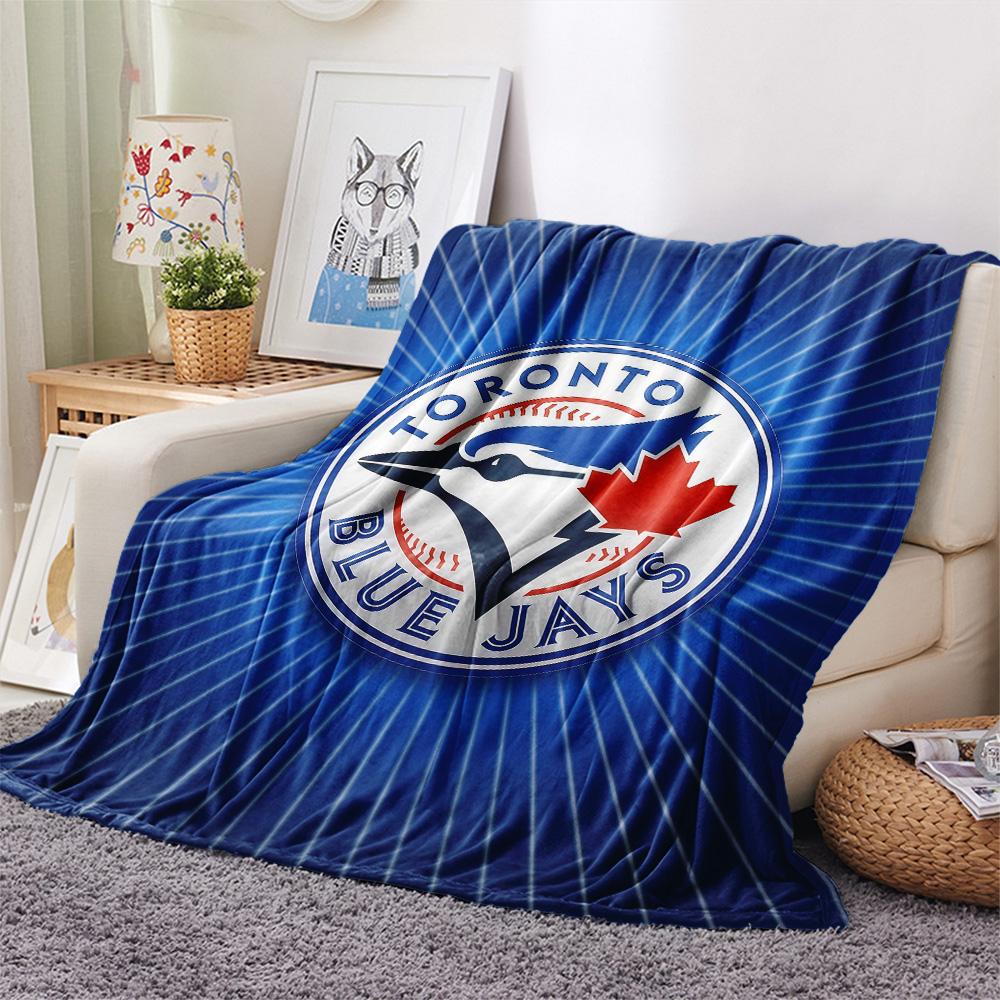 Toronto Blue Jays Flannel Blanket, High quality Comfortable for All Seasons, Home Decor, Warmth and Comfort