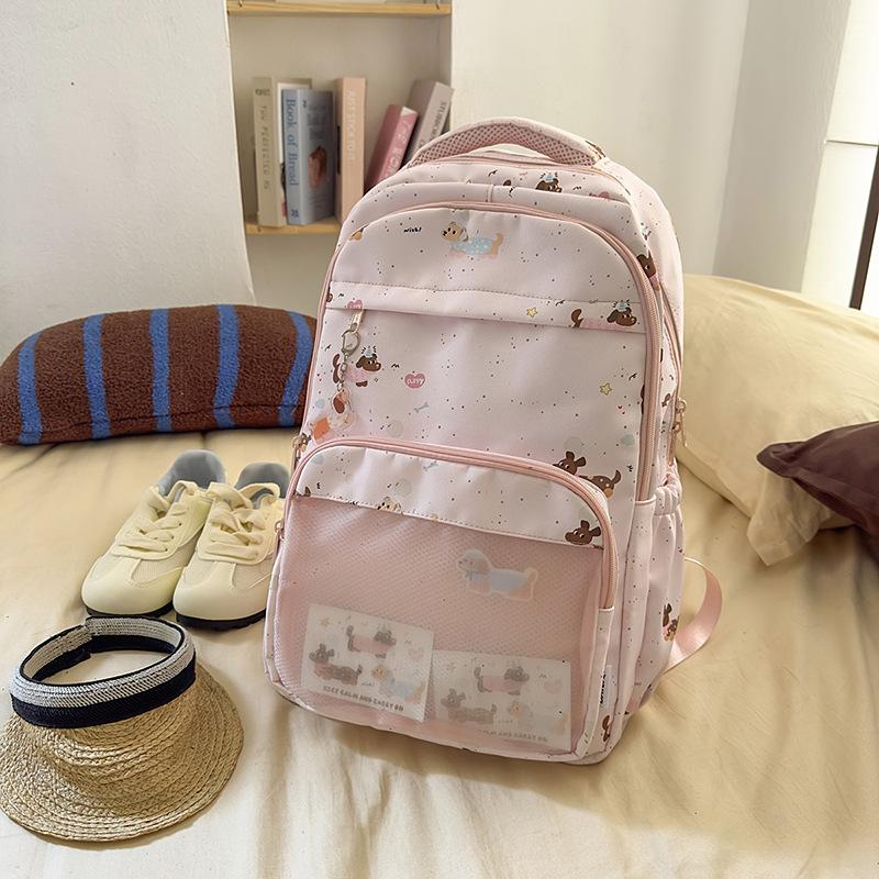 Fashion Versatile Simple Backpack Women's Premium Sense Foreign Style School Bag Large Capacity High Value Backpack Women