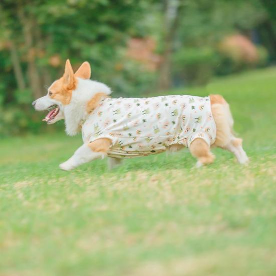 Haine pentru animale de companie Model de desene animate Salopetă pentru animale de companie Respirabilă Confortabilă din bumbac moale Pulover pentru câini Articole pentru animale de companie