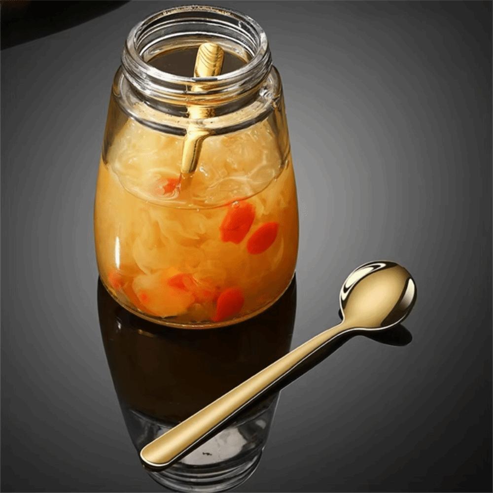 10pcs Stainless Steel Mini Coffee Spoon Rust-proof Seasoning Spoon Portable Tiny Spoon  Sugar